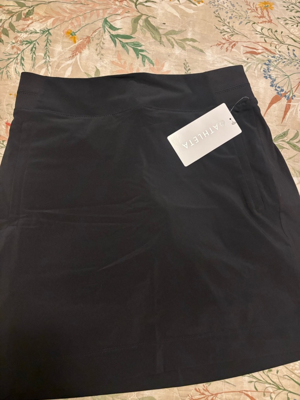 Athleta Black Brooklyn Performance Athletic Skort with Pocket
